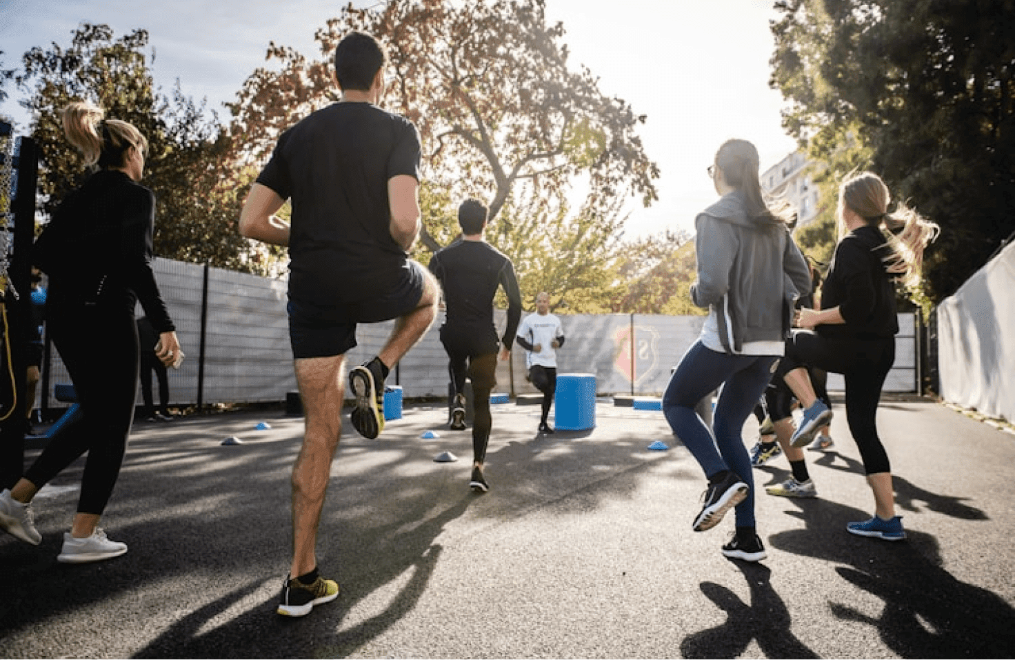 People working out